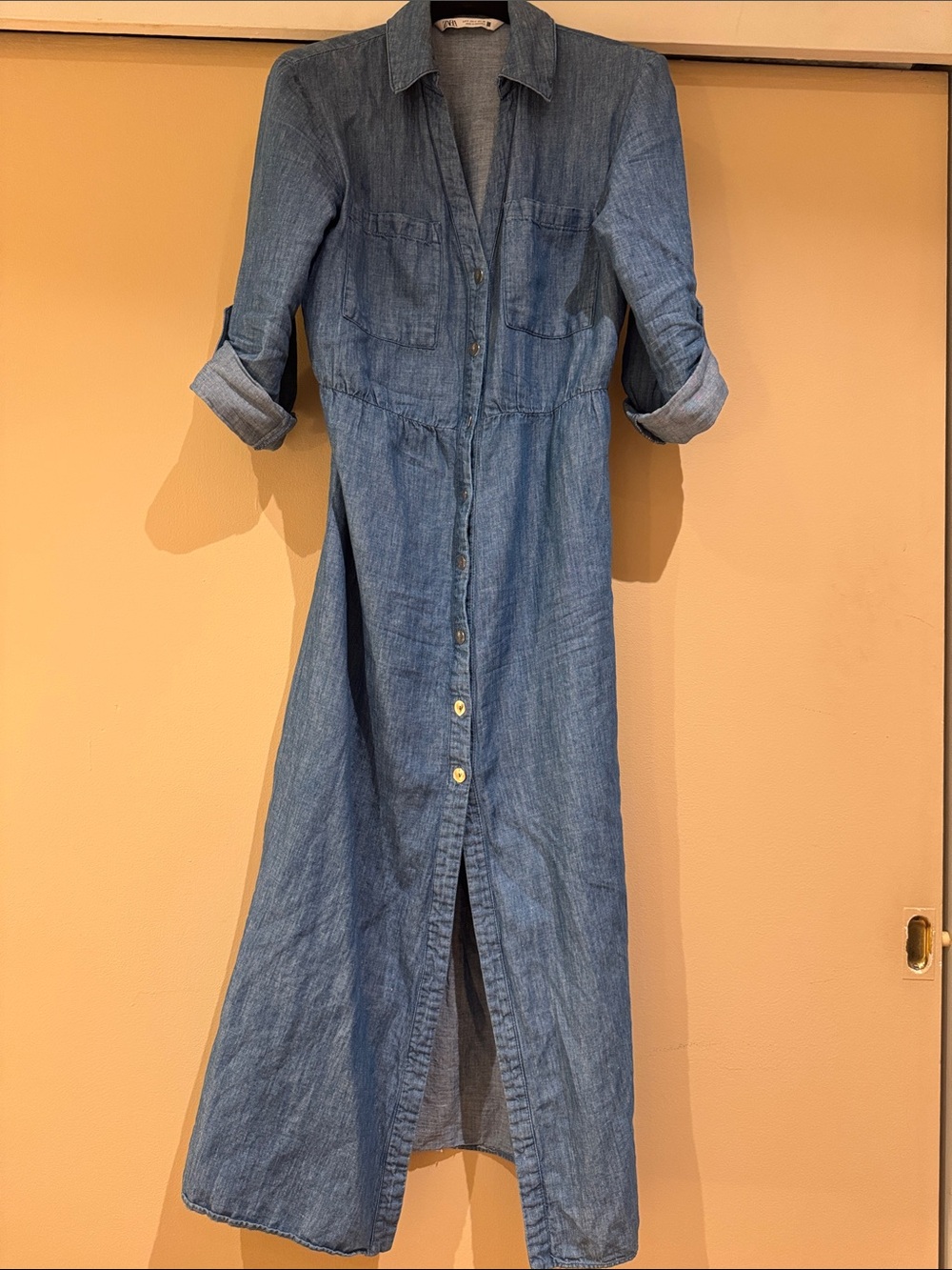Women’s Denim Long Shirt Dress
